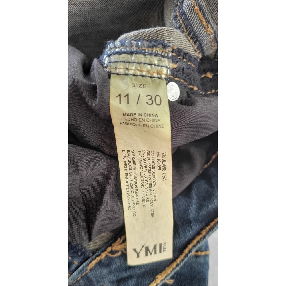 YMI Junior jeans, skater jeans, wide legs, 11/30 high rise, NWT - Picture 8 of 15